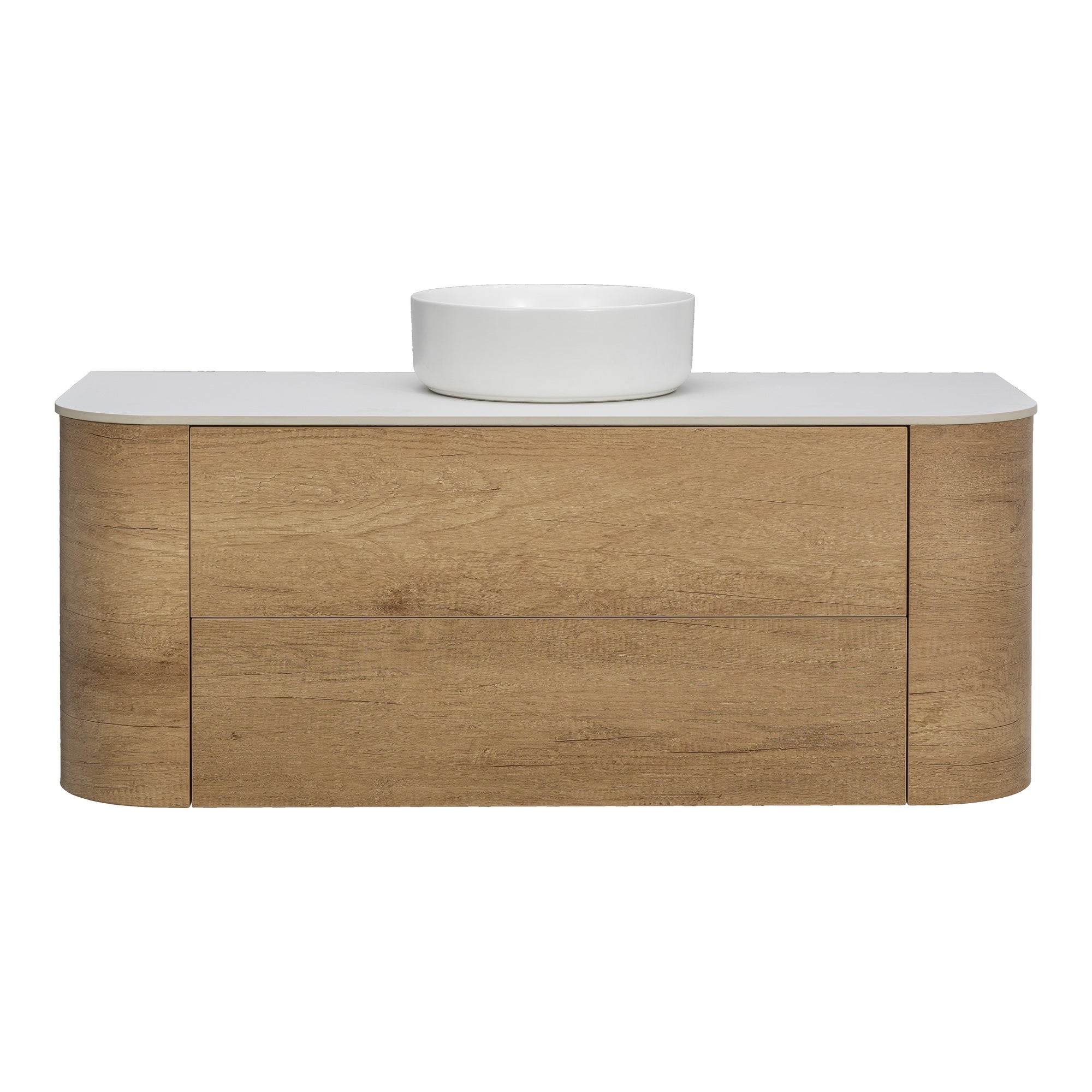 Solara 120cm Single Wall Hung Vanity, Sienna Tan