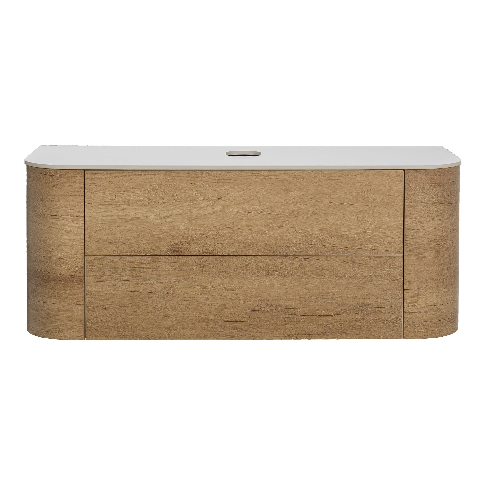 Solara 120cm Single Wall Hung Vanity, Sienna Tan