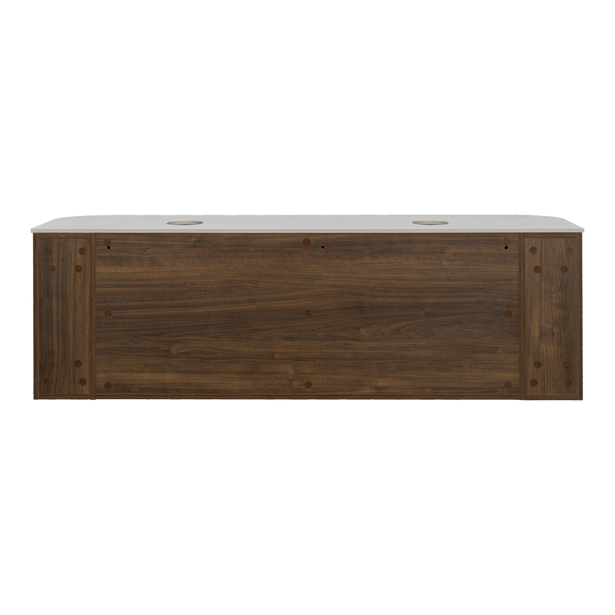 Solara 150cm Double Wall Hung Vanity, Dark Walnut