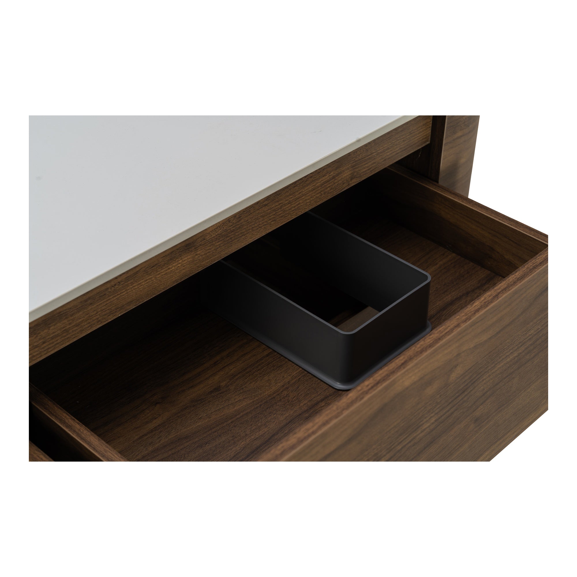 Solara 150cm Double Wall Hung Vanity, Dark Walnut