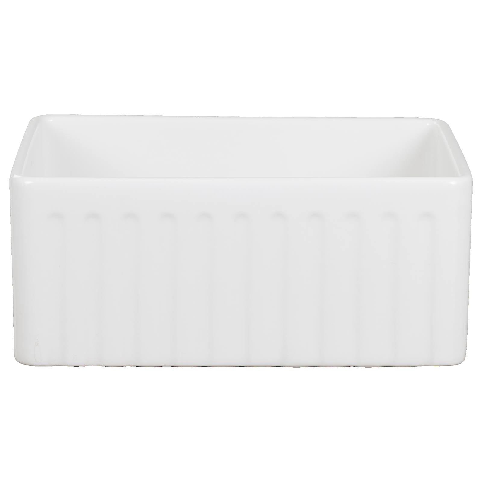 Wexford Premium 61x45.9x25.4cm Single Fireclay Sink, White