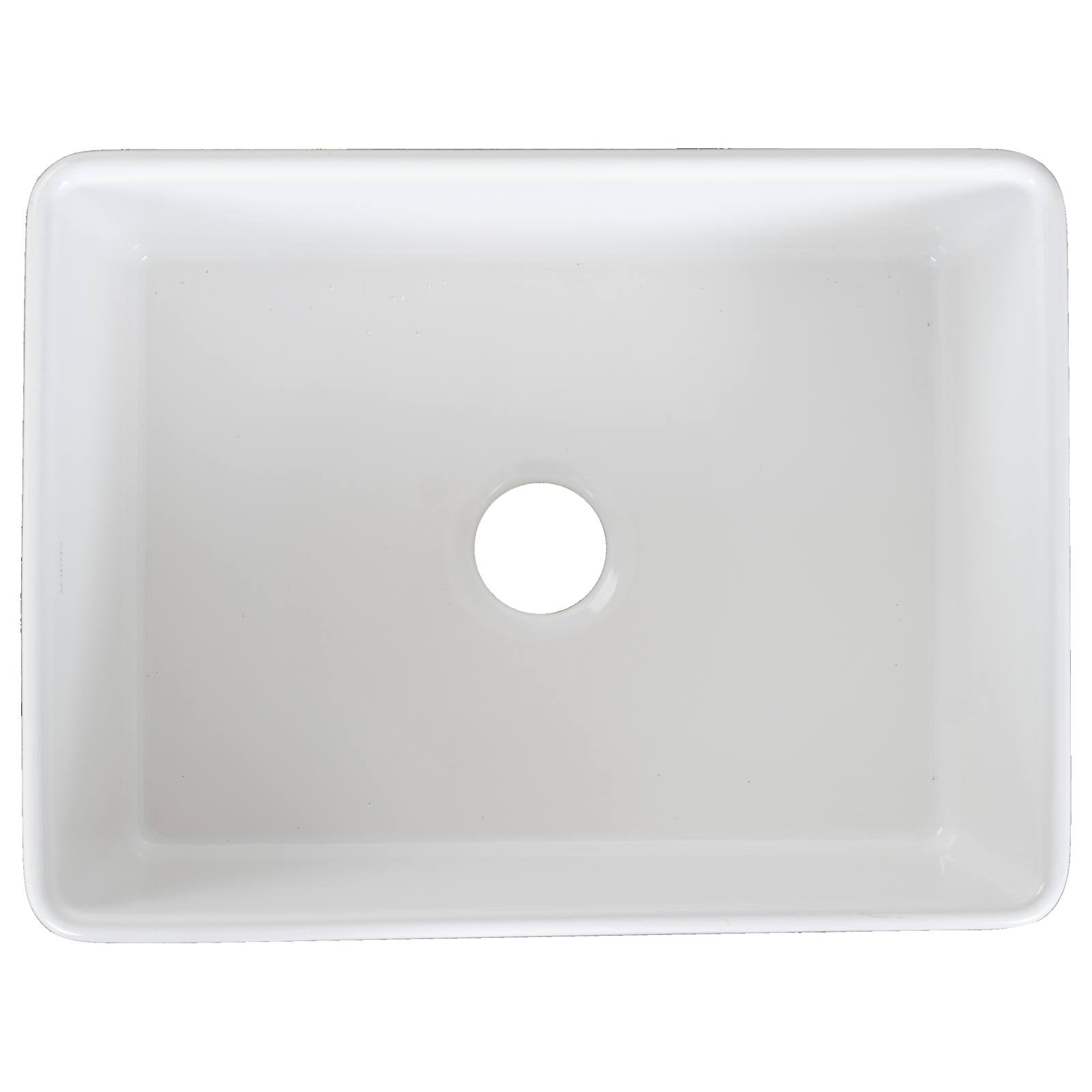 Wexford Premium 61x45.9x25.4cm Single Fireclay Sink, White