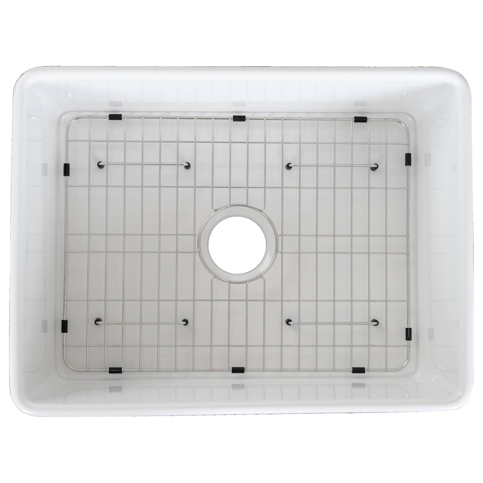 Wexford Premium 61x45.9x25.4cm Single Fireclay Sink, White