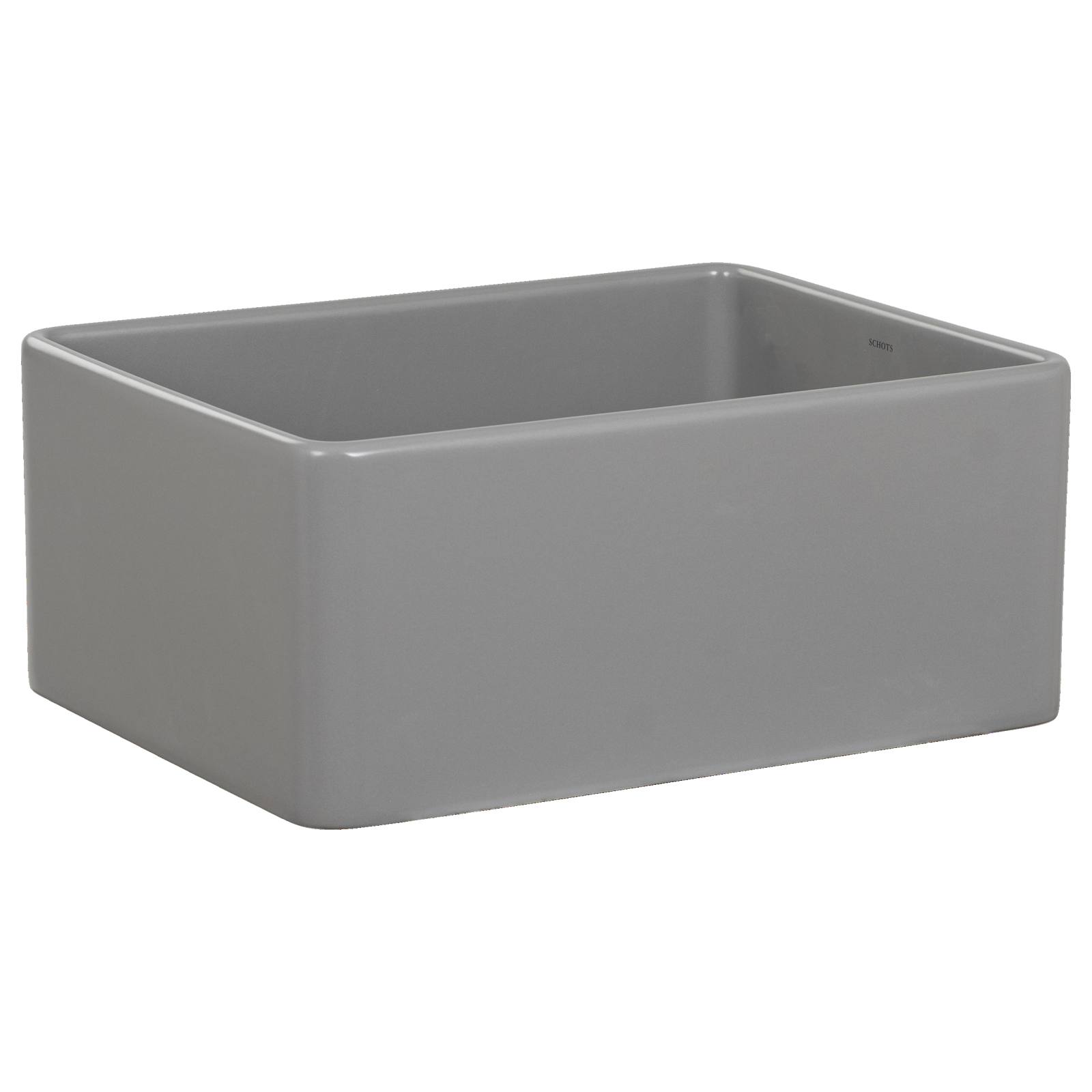 Wexford Premium 61x45.9x25.4cm Single Fireclay Sink, Light Grey