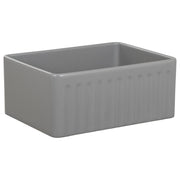Wexford Premium 61x45.9x25.4cm Single Fireclay Sink, Light Grey