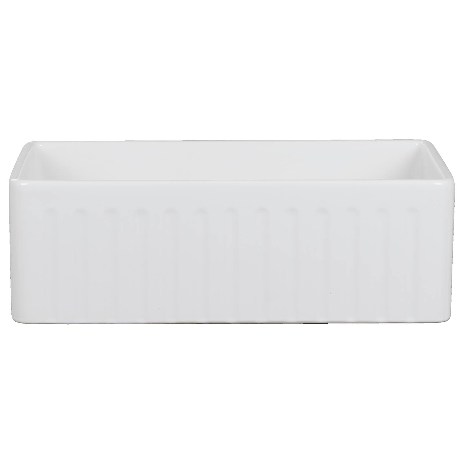 Wexford Premium 76x45.9x25.4cm Single Fireclay Sink, White