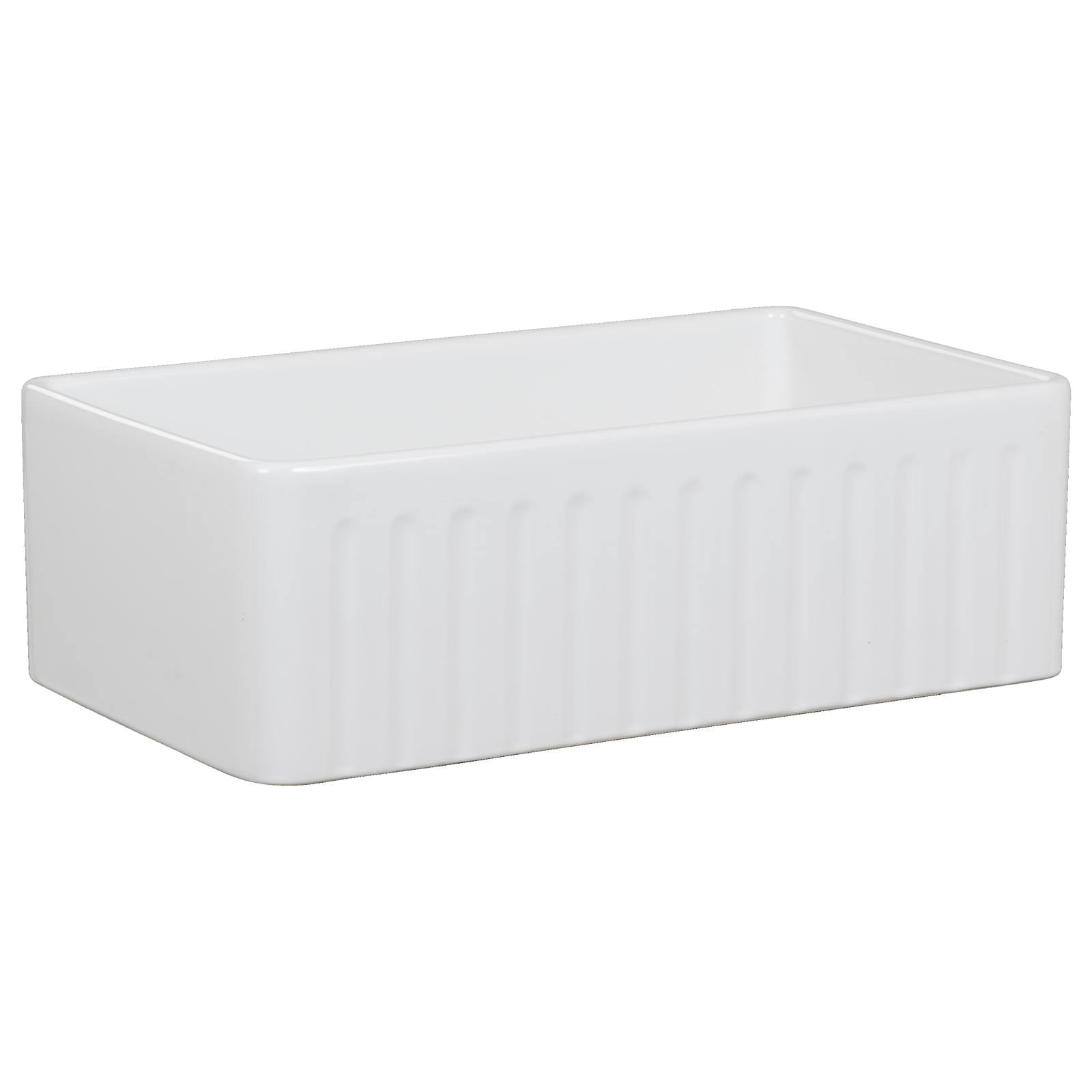 Wexford Premium 76x45.9x25.4cm Single Fireclay Sink, White
