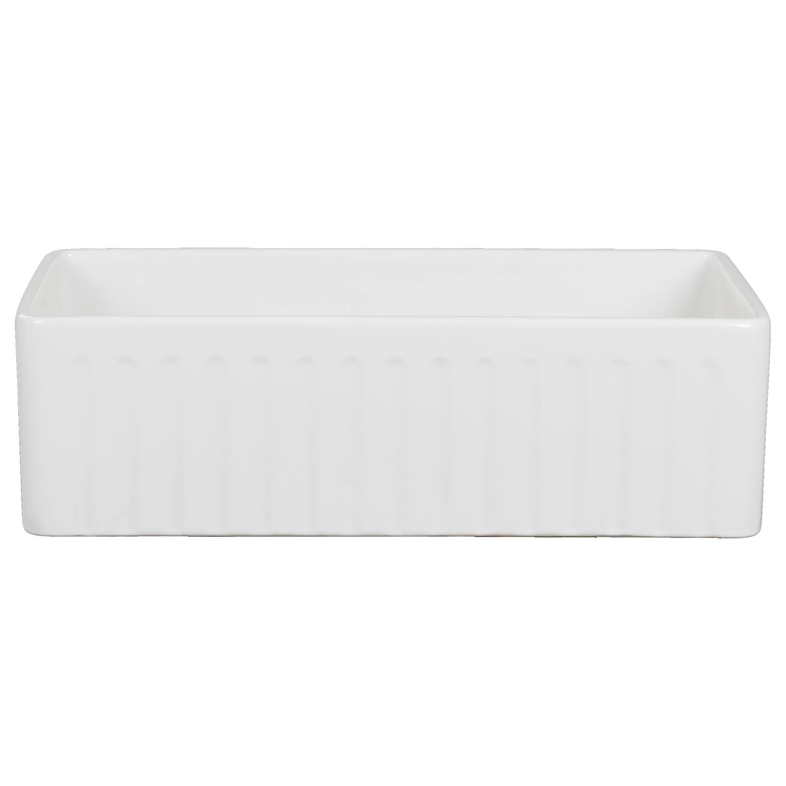 Wexford Premium 83.5x45.9x25.4cm Single Fireclay Sink, White