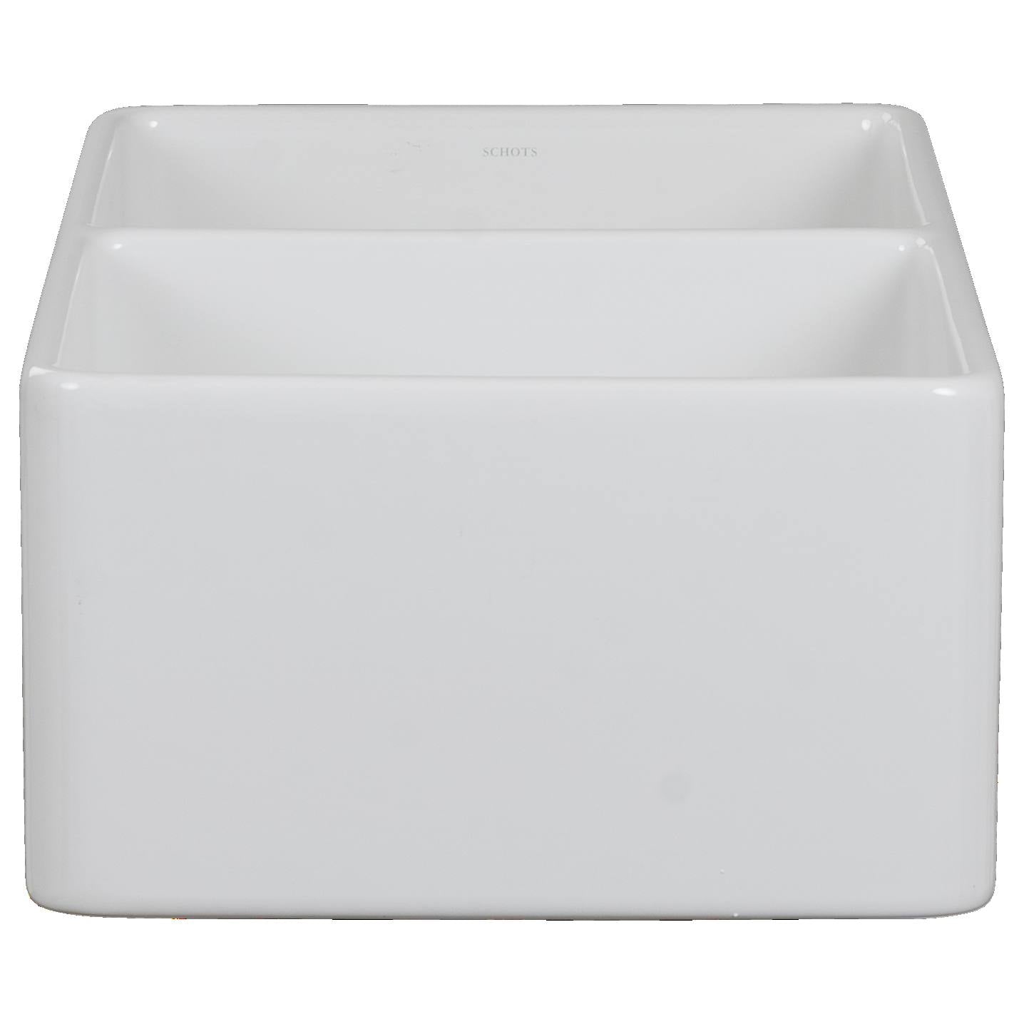 Wexford Premium 83.5x45.9x25.4cm Double Fireclay Sink, White