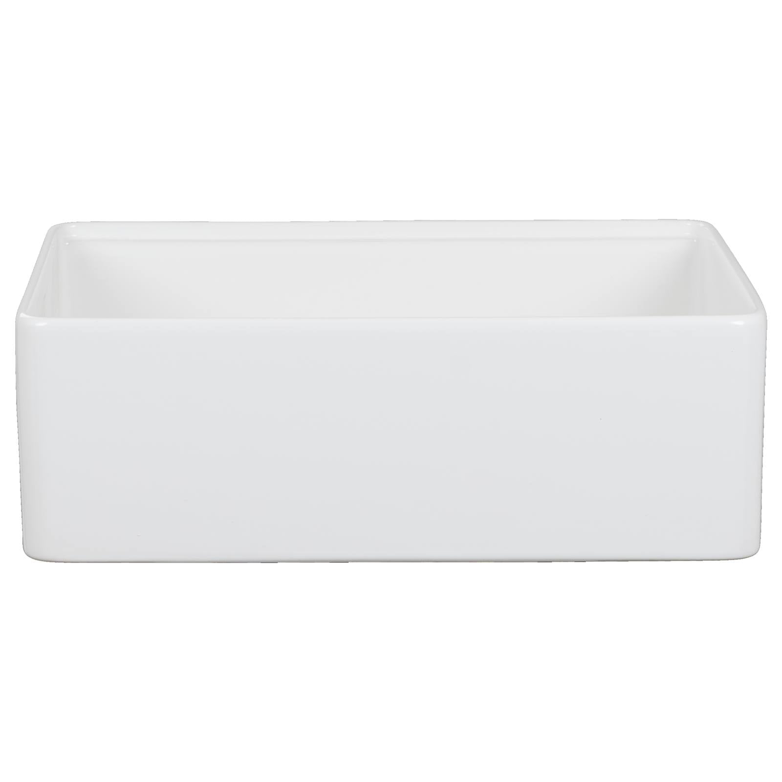 Cornwall Premium 76x50.8x25.4cm Single Fireclay Sink, White
