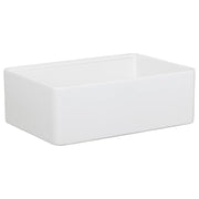 Cornwall Premium 76x50.8x25.4cm Single Fireclay Sink, White