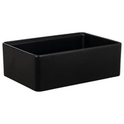 Cornwall Premium 76x50.8x25.4cm Single Fireclay Sink, Matte Black