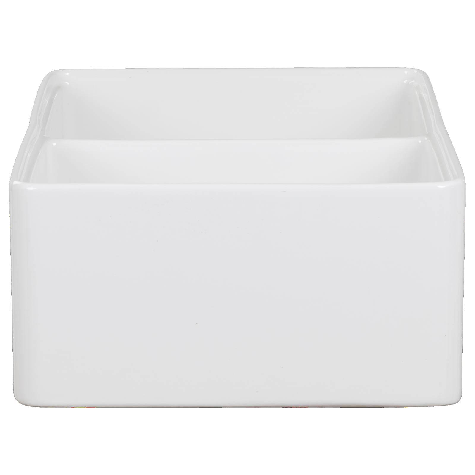 Cornwall Premium 83.5x50.8x25.4cm Double Fireclay Sink, White