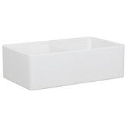 Cornwall Premium 83.5x50.8x25.4cm Double Fireclay Sink, White