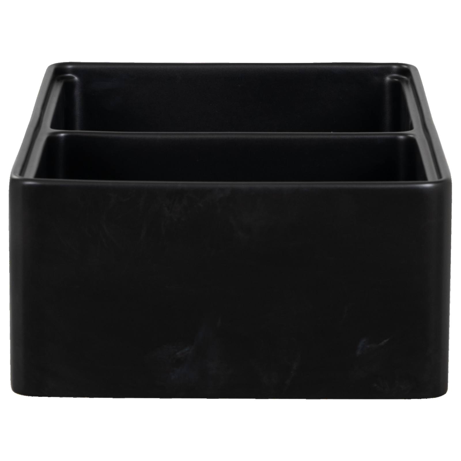 Cornwall Premium 83.5x50.8x25.4cm Double Fireclay Sink, Matte Black