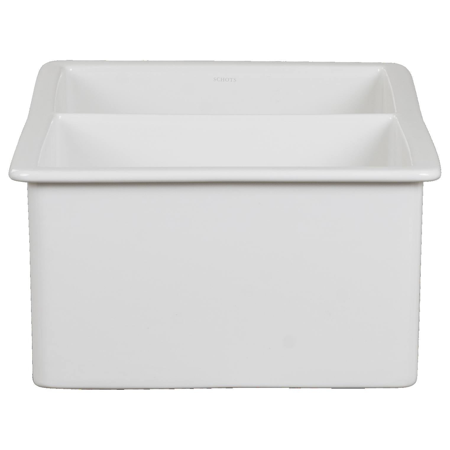 Wicklow Premium 83.5x50.8x25.4cm Double Drop in Undermount Fireclay Sink, White