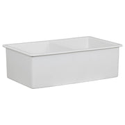 Wicklow Premium 83.5x50.8x25.4cm Double Drop in Undermount Fireclay Sink, White