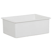 Wicklow Premium 68.5x48.3x25.4cm Single Drop in Undermount Fireclay Sink, White