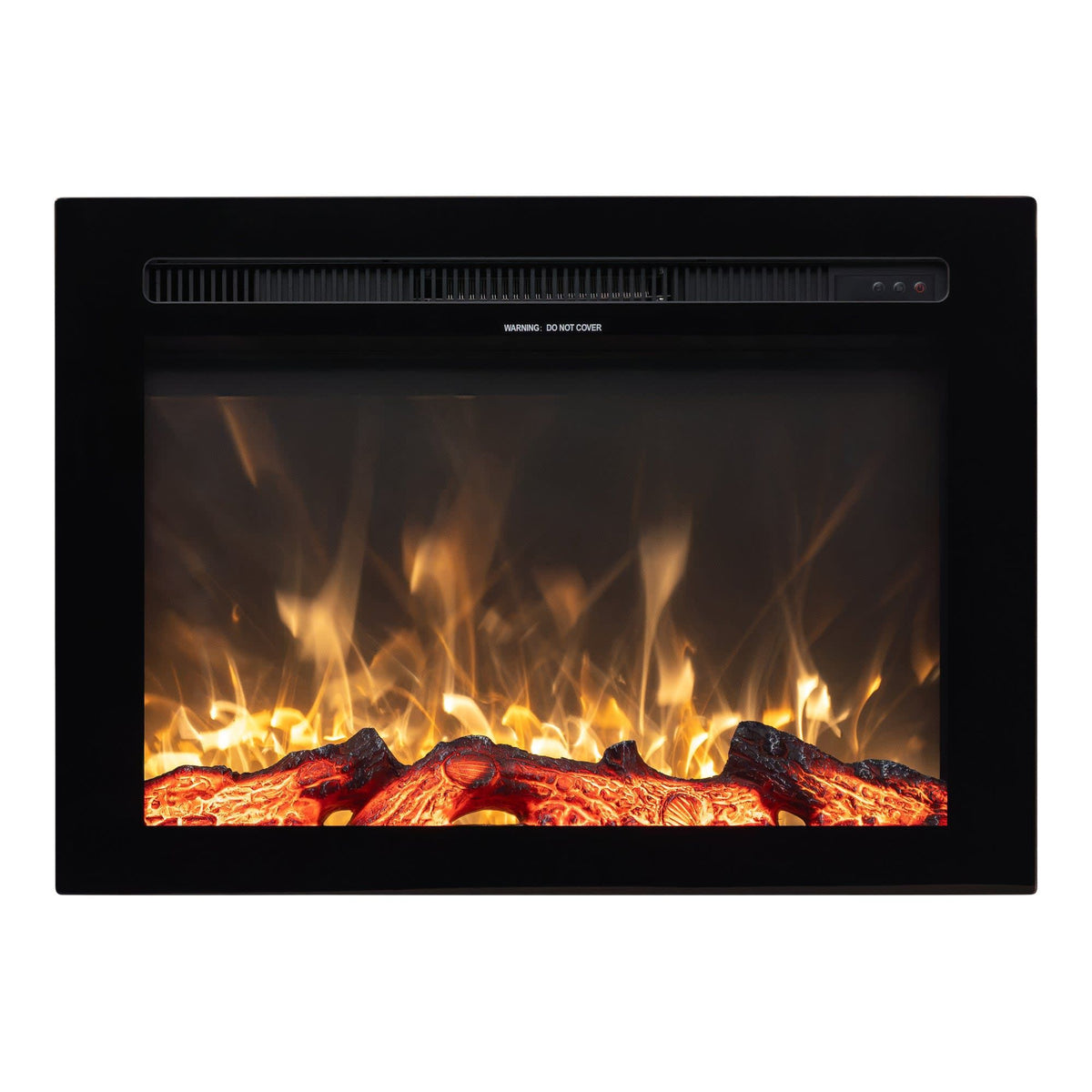 Isle 71cm Electric Fireplace, Black