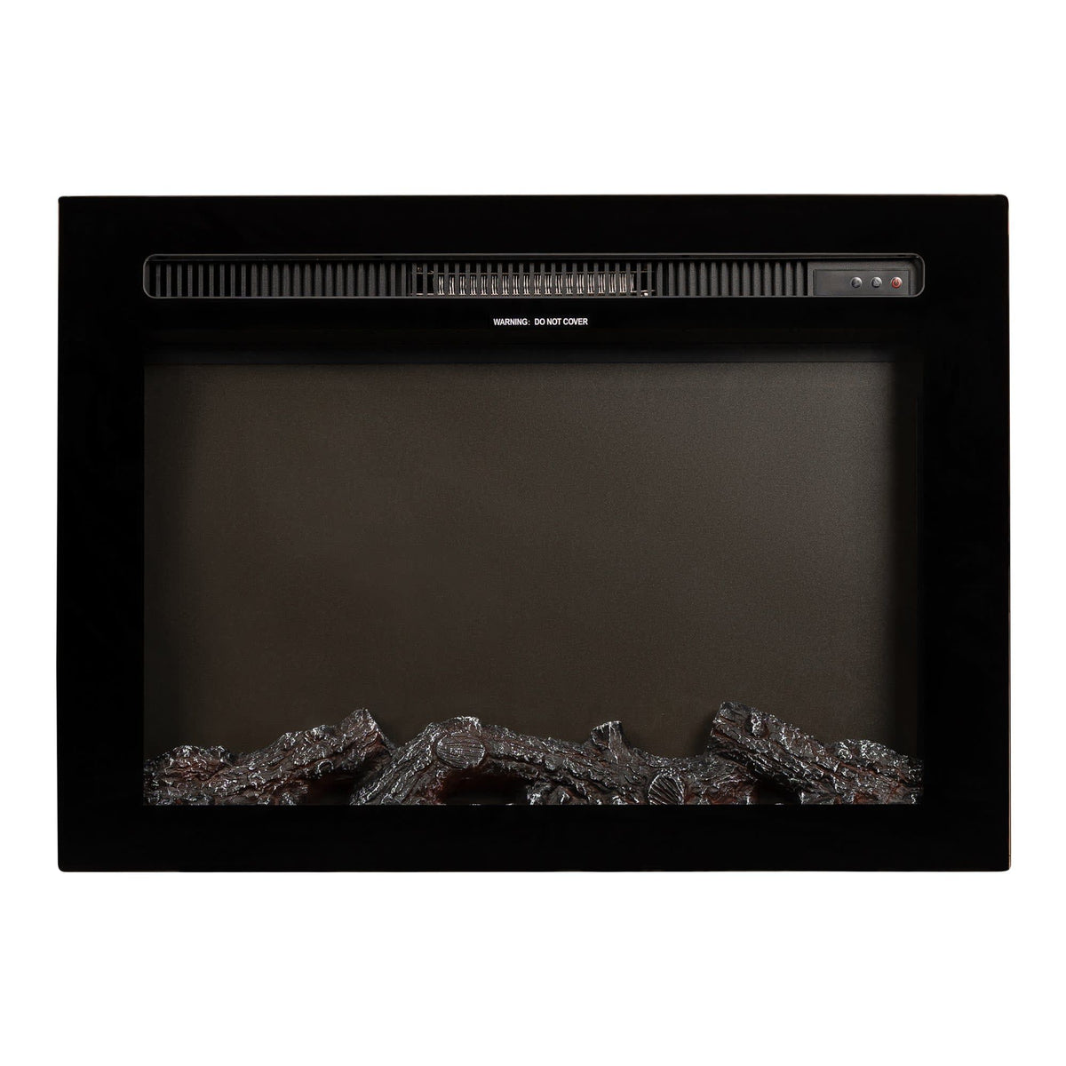 Isle 71cm Electric Fireplace, Black