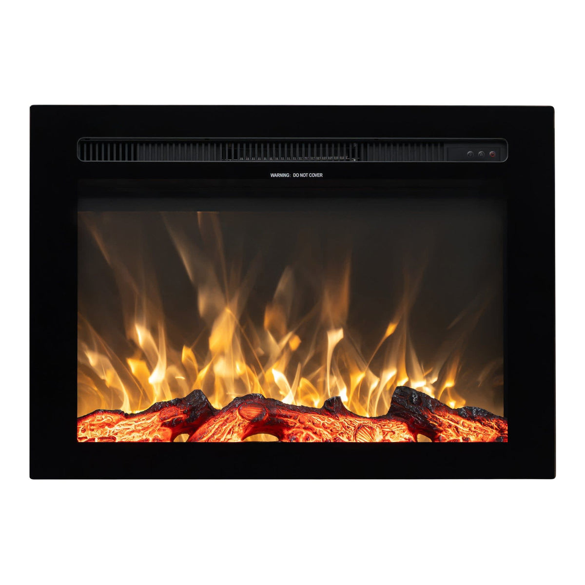 Isle 71cm Electric Fireplace, Black