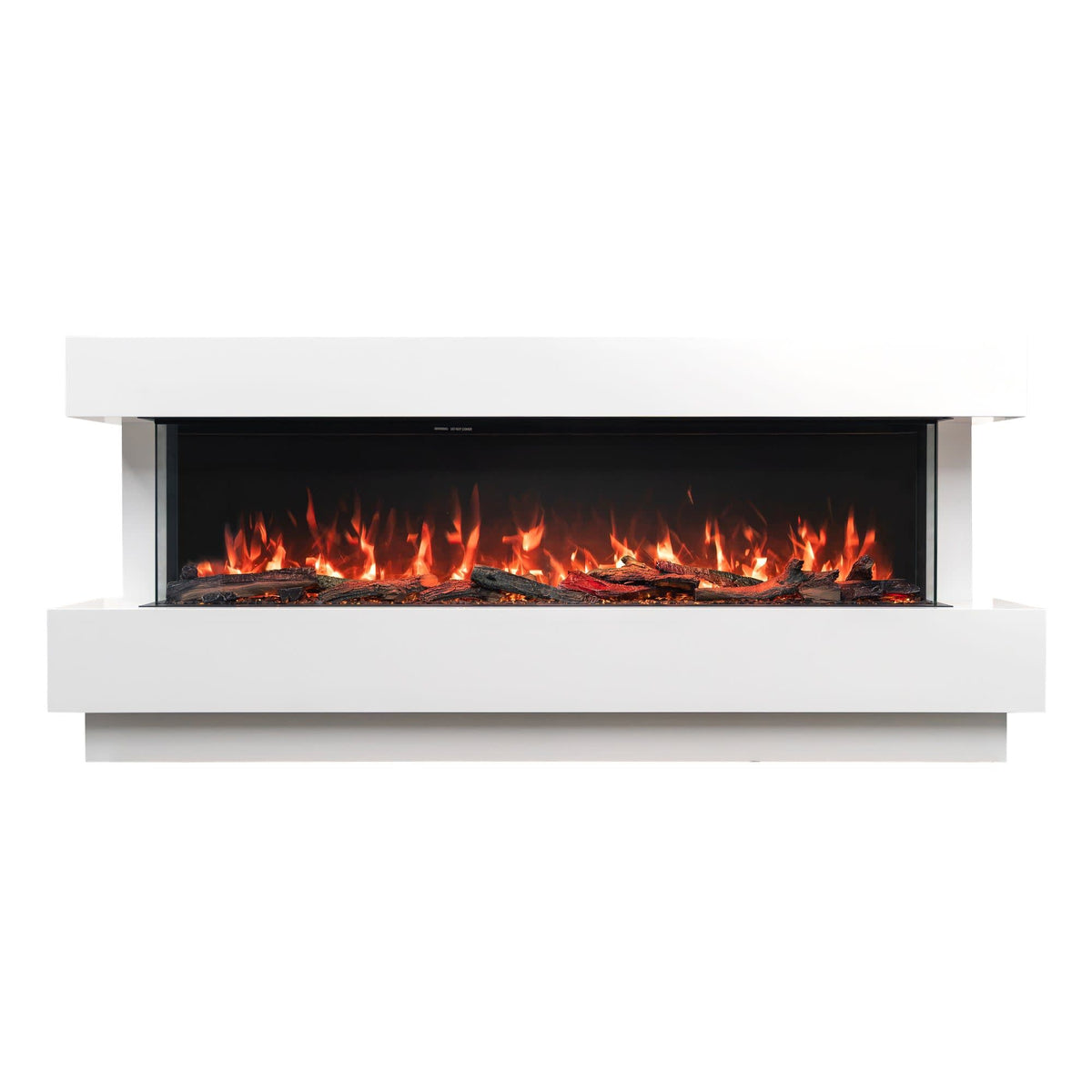 Foix 176.5cm Mantel & Electric Fireplace, White
