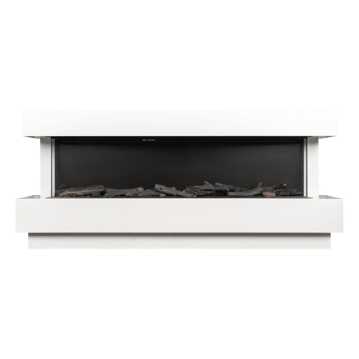 Foix 176.5cm Mantel & Electric Fireplace, White
