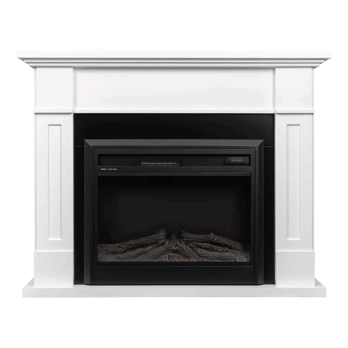 Arden 134cm Mantel & Electric Fireplace, White