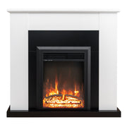 Wye 100cm Mantel & Electric Fireplace, Black