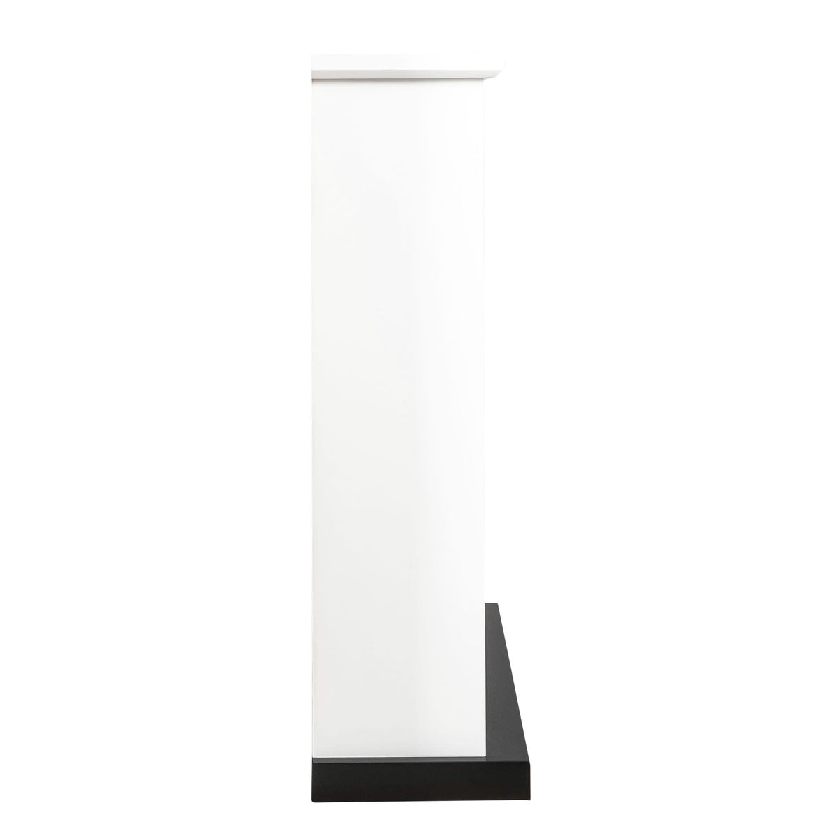 Wye 100cm Mantel & Electric Fireplace, Black