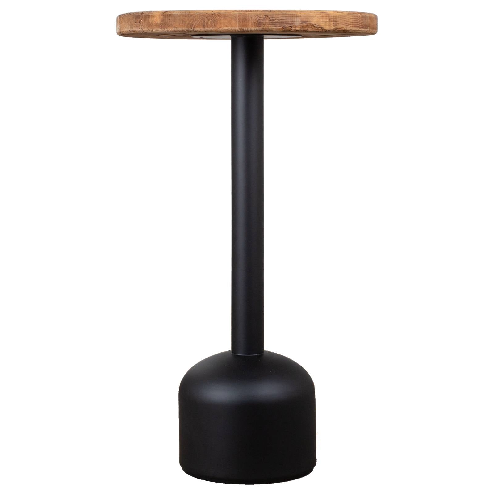 Morency 60cm Reclaimed Pine Round Bar Table, Natural