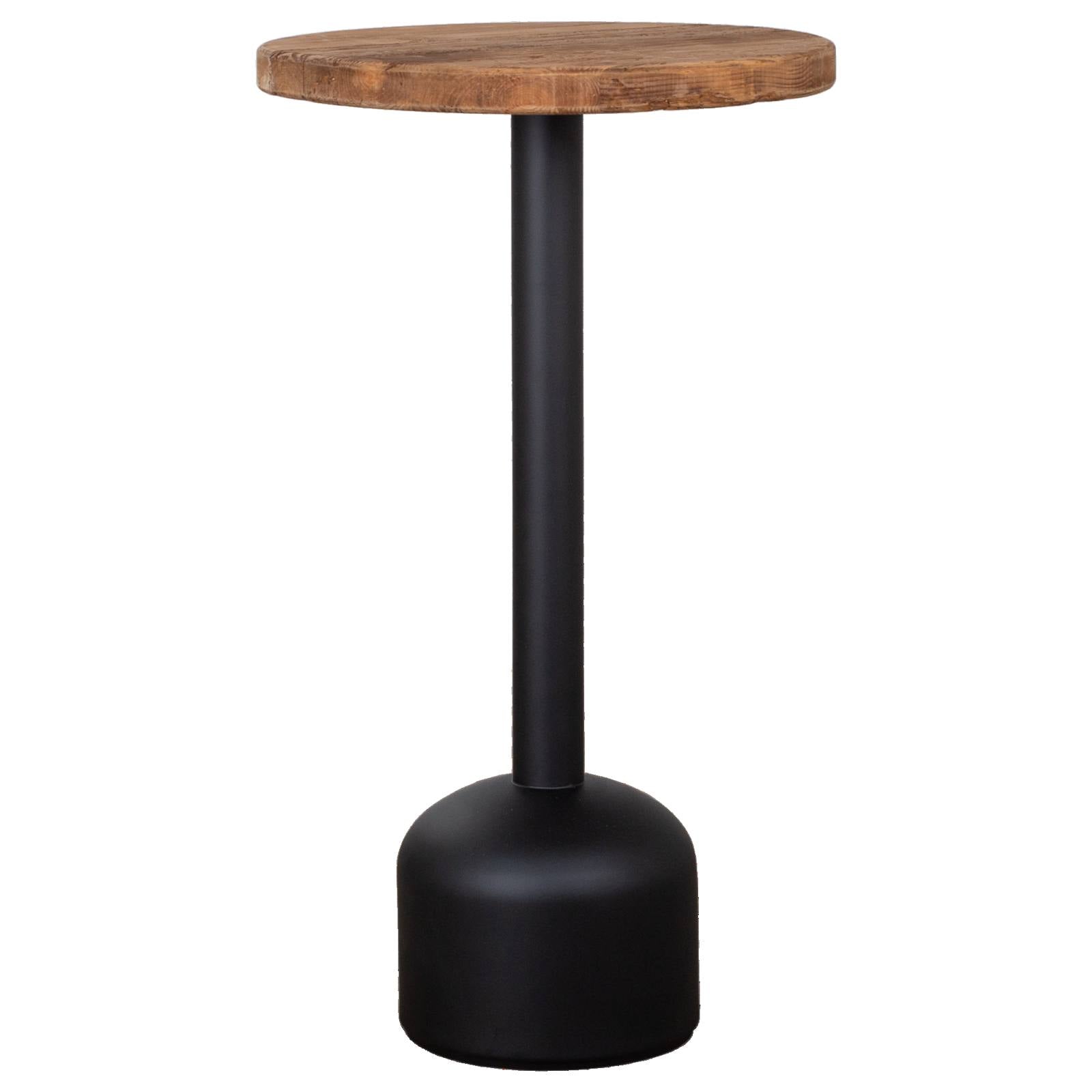 Morency 60cm Reclaimed Pine Round Bar Table, Natural