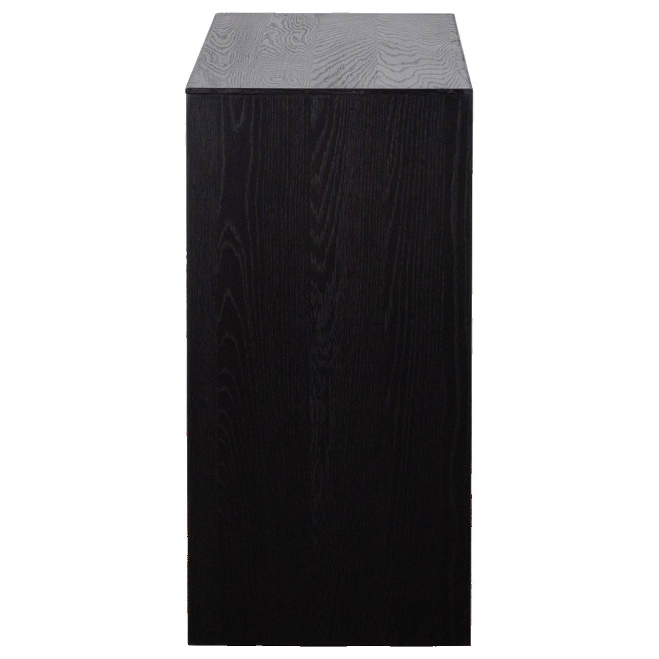 Crestbank 122cm Reclaimed Pine Console Table, Black