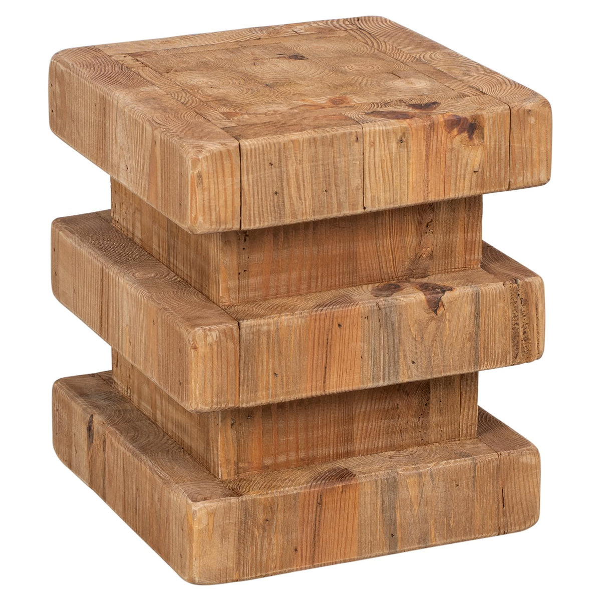 Ferndale 35cm Recycled Pine Stool, Natural