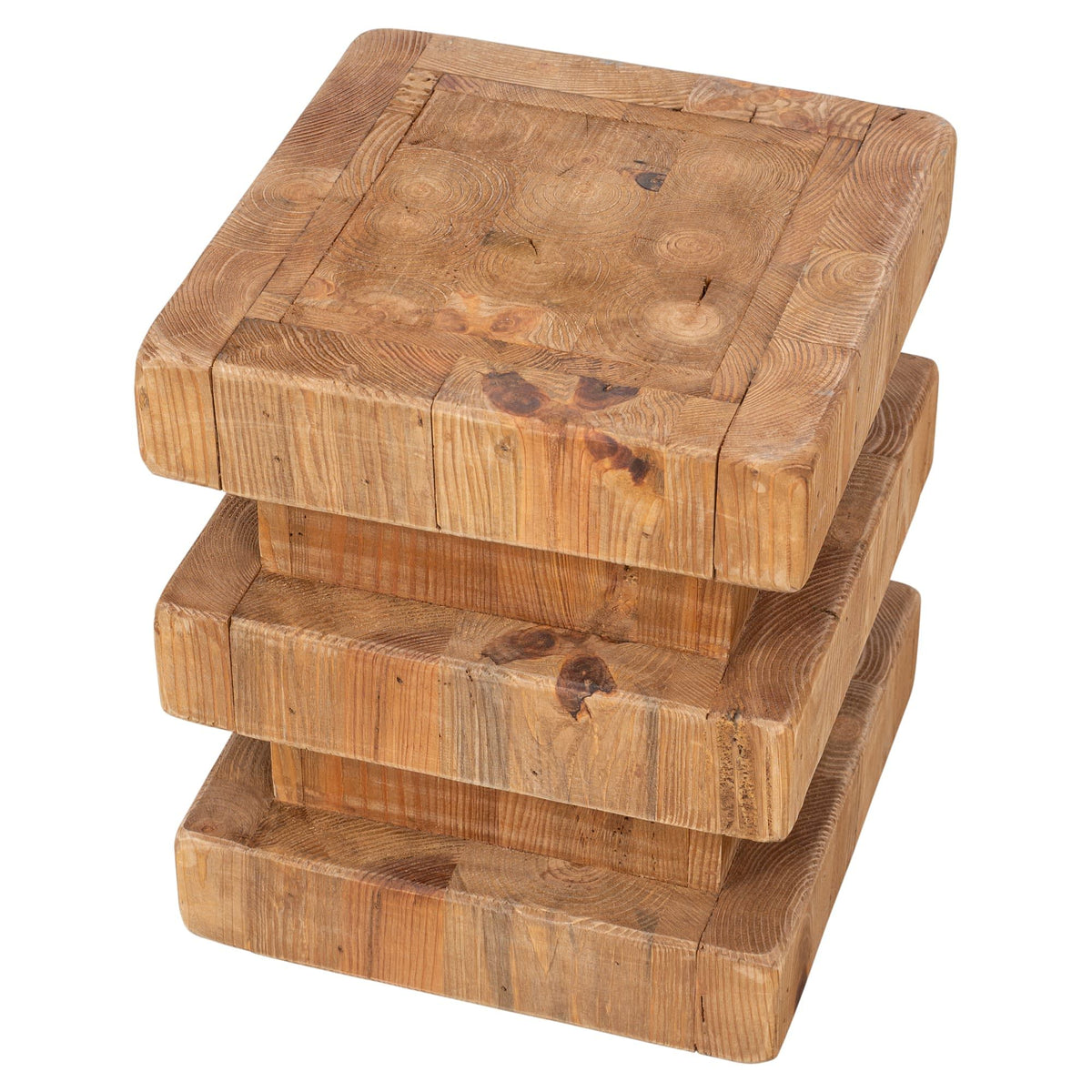 Ferndale 35cm Recycled Pine Stool, Natural