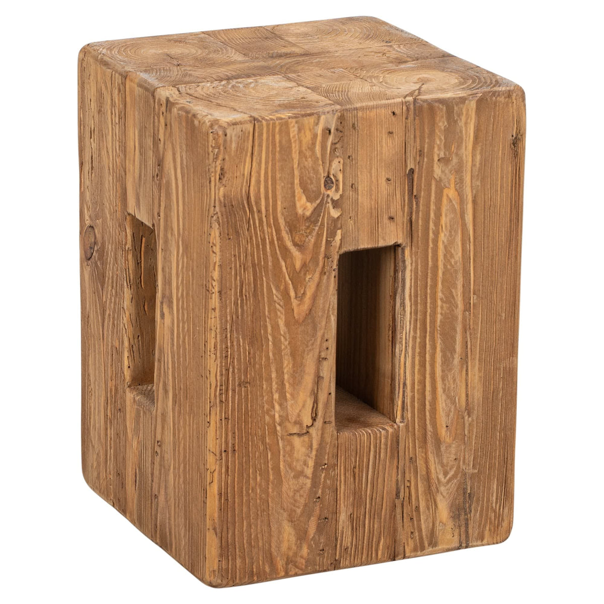 Oakmont 30cm Recycled Pine Stool, Natural