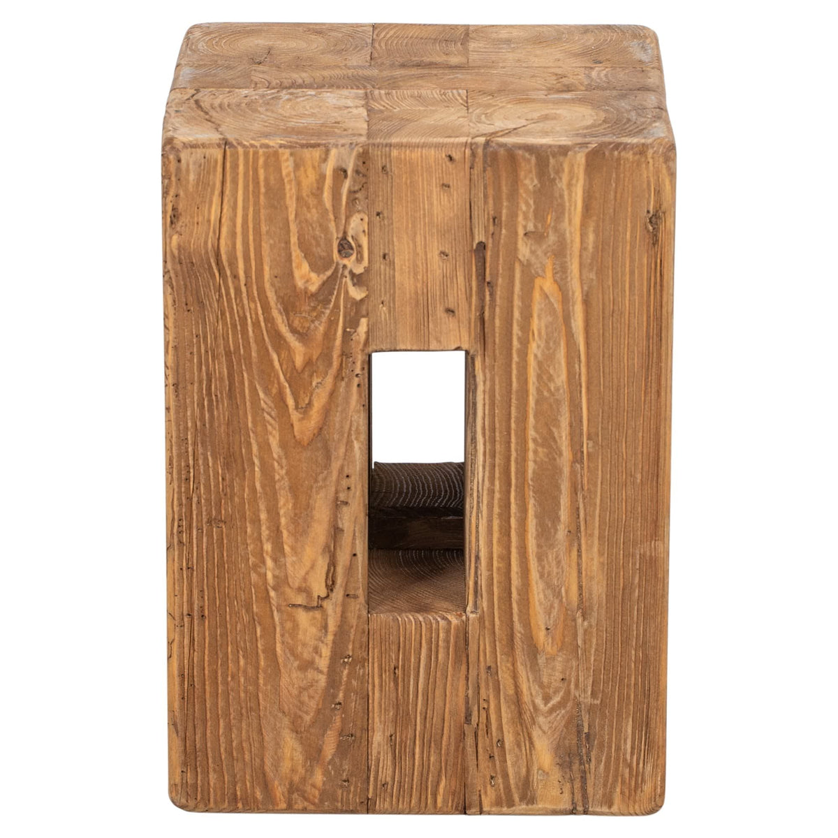 Oakmont 30cm Recycled Pine Stool, Natural