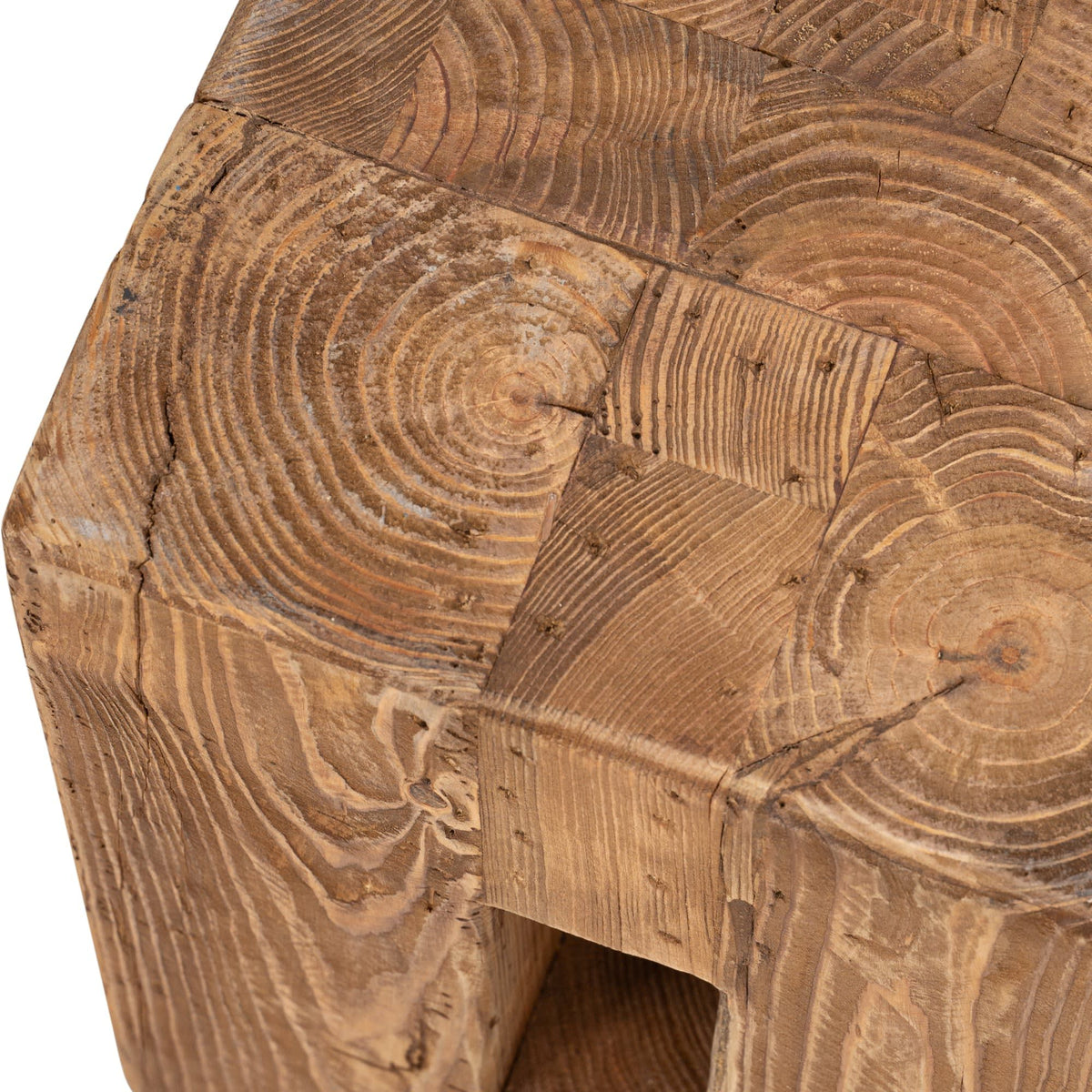 Oakmont 30cm Recycled Pine Stool, Natural