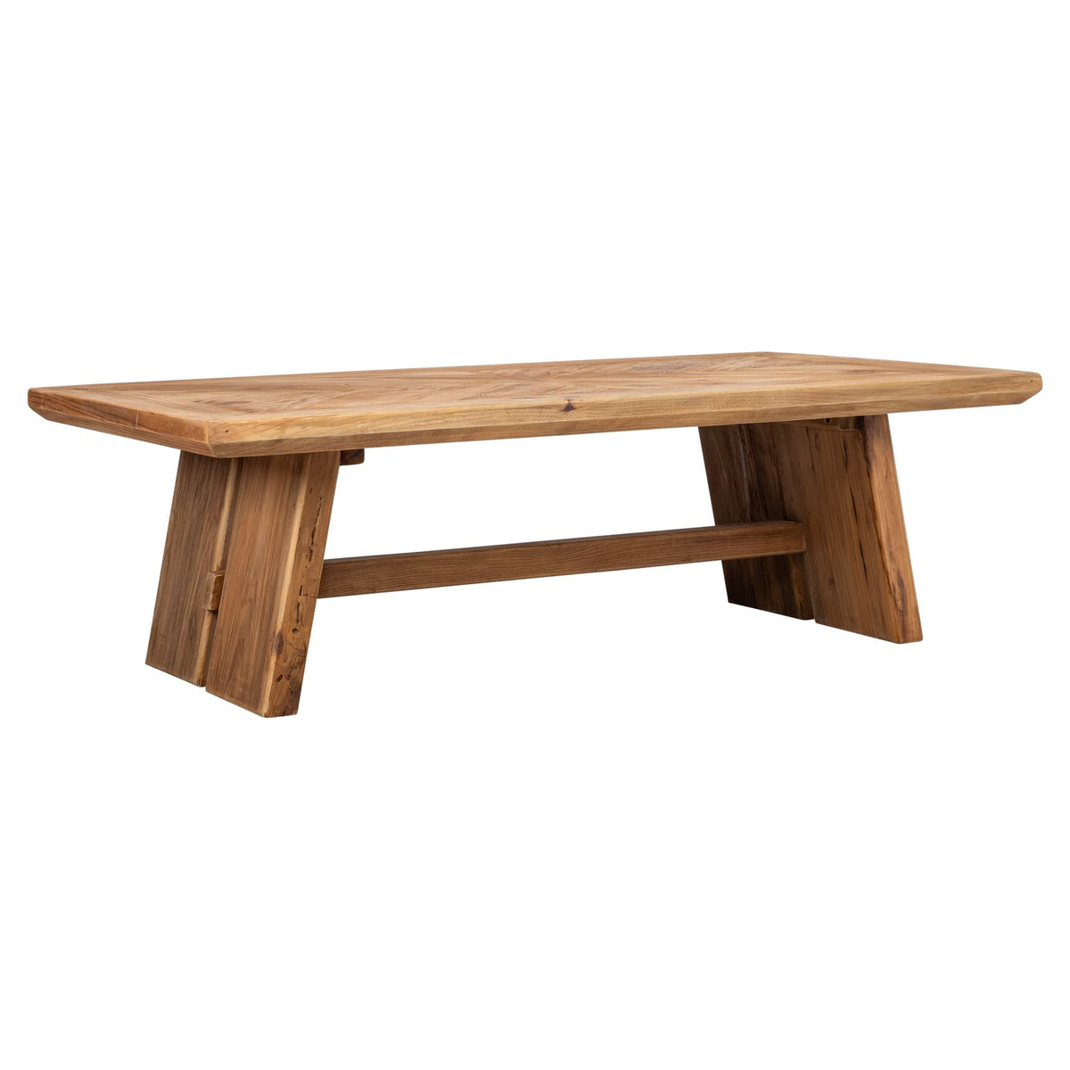 Ashford 130x70cm Recycled Pine Coffee Table, Natural