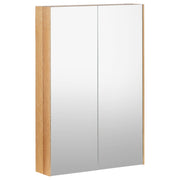 Alero 60cm 2 Door Mirror Cabinet, Acacia Tan
