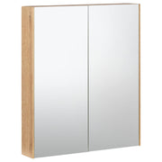 Alero 75cm 2 Door Mirror Cabinet, Acacia Tan