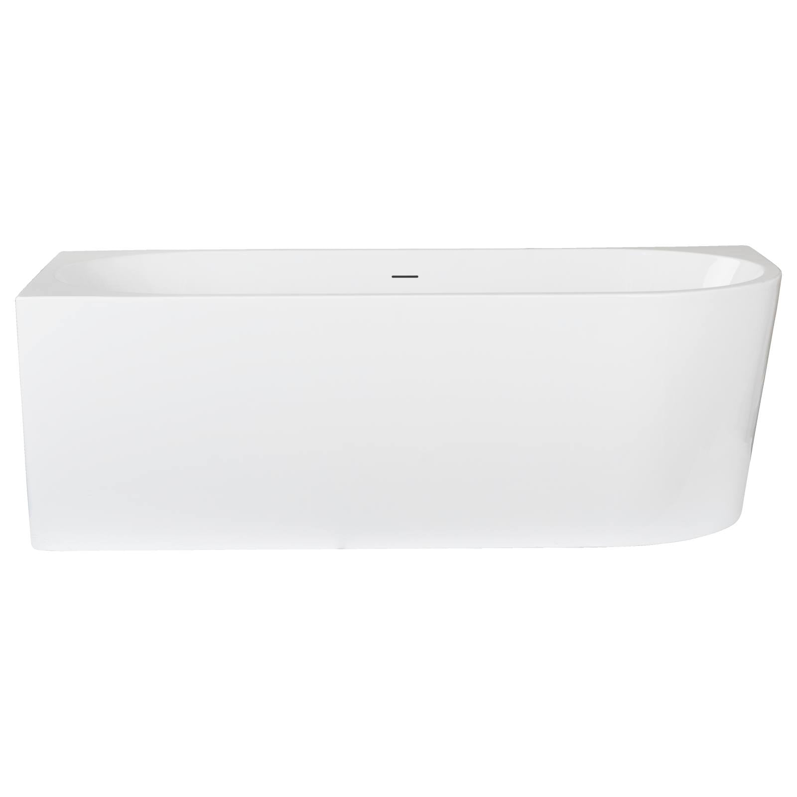 Rozelle 170cm Right Corner Acrylic Bath Gloss White