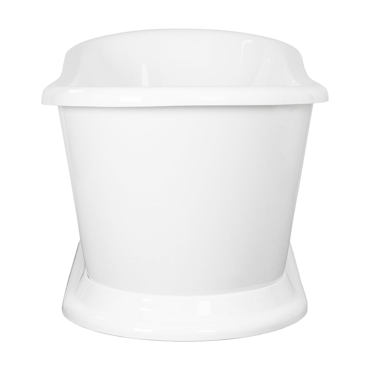 Classic Double Ended 158cm Freestanding Acrylic Bath with Overflow & Waste, Gloss White