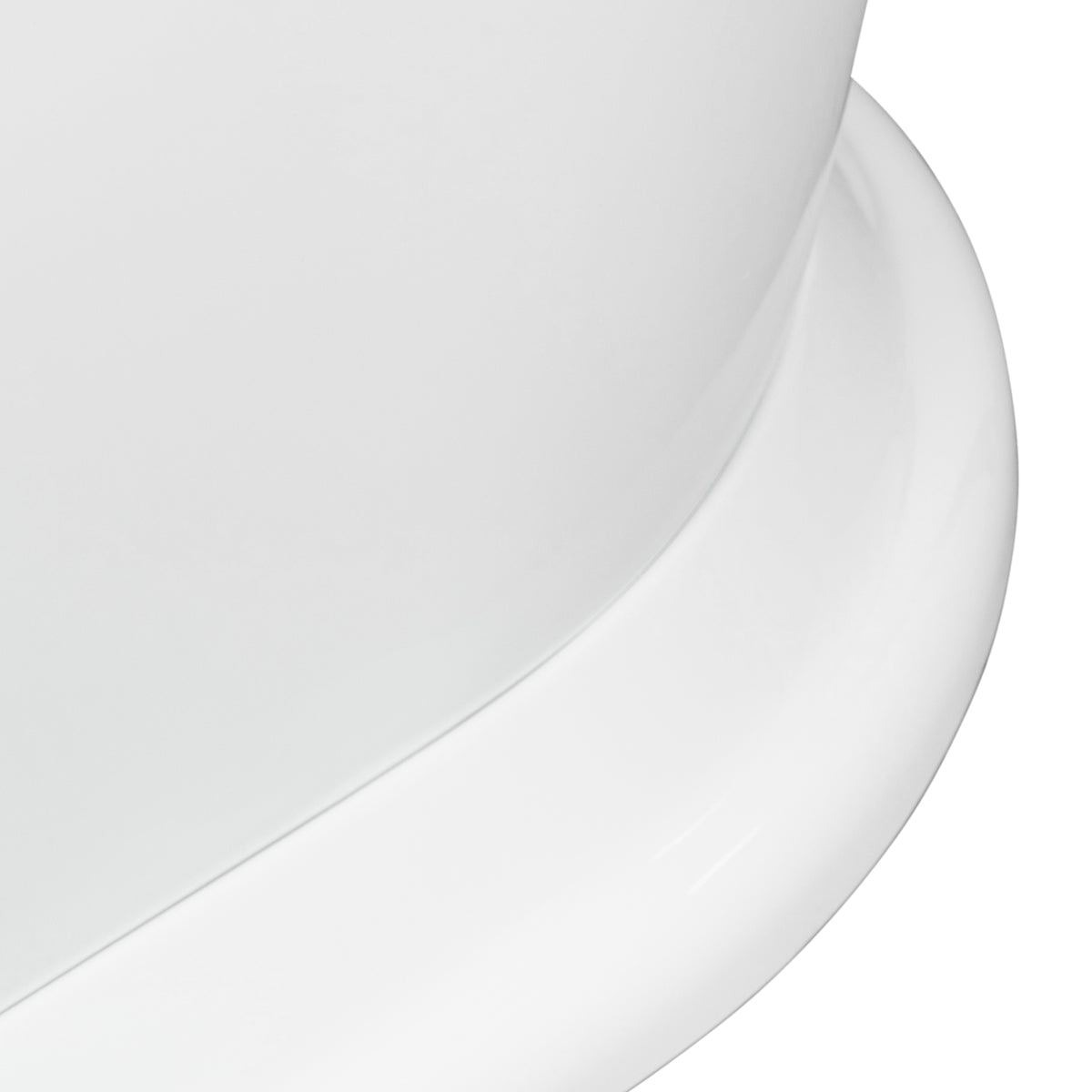 Classic Double Ended 158cm Freestanding Acrylic Bath with Overflow & Waste, Gloss White