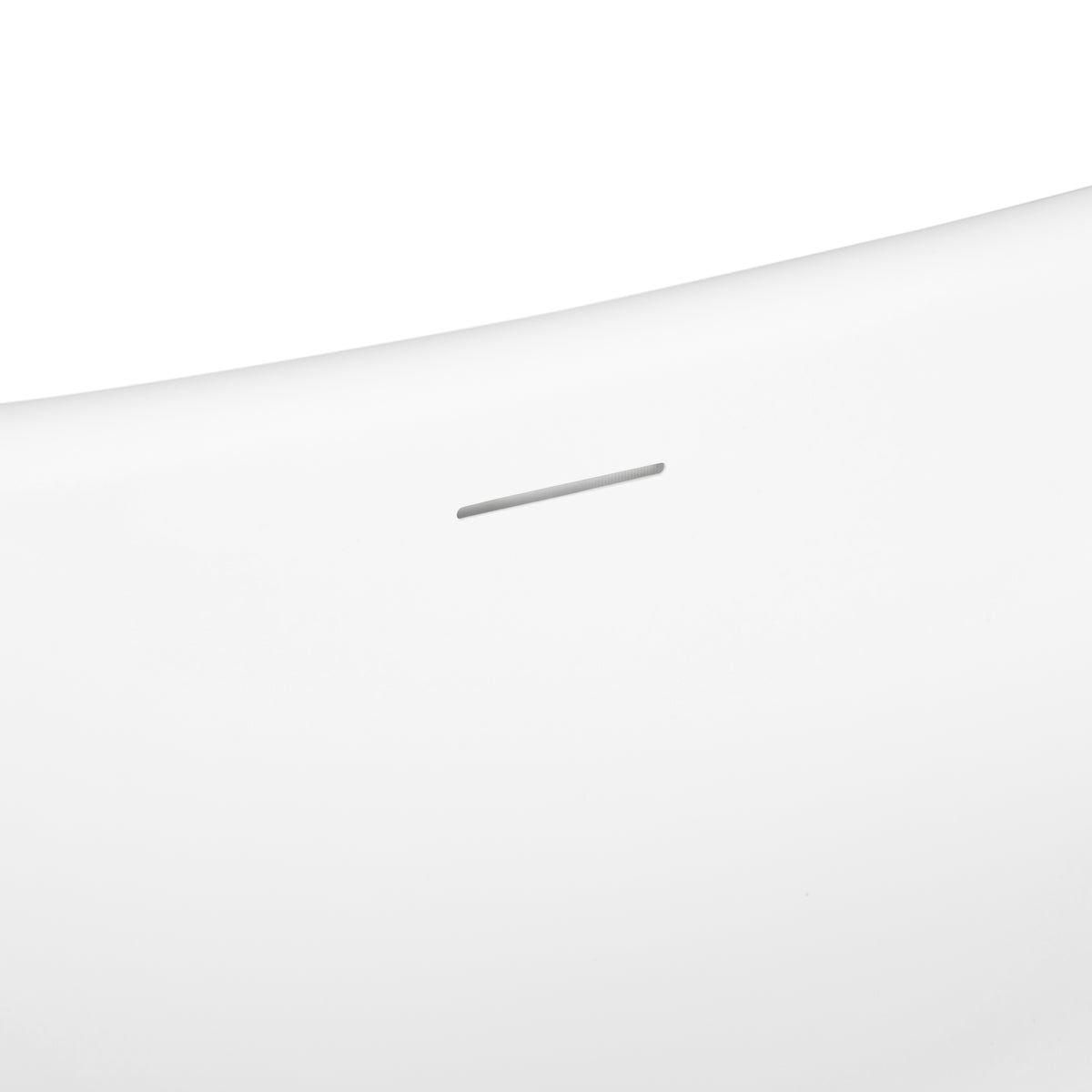 Classic Double Ended 170cm Freestanding Acrylic Bath with Overflow & Waste, Matte White