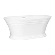 Theodore 150cm Freestanding Acrylic Bath with Overflow & Waste, Gloss White