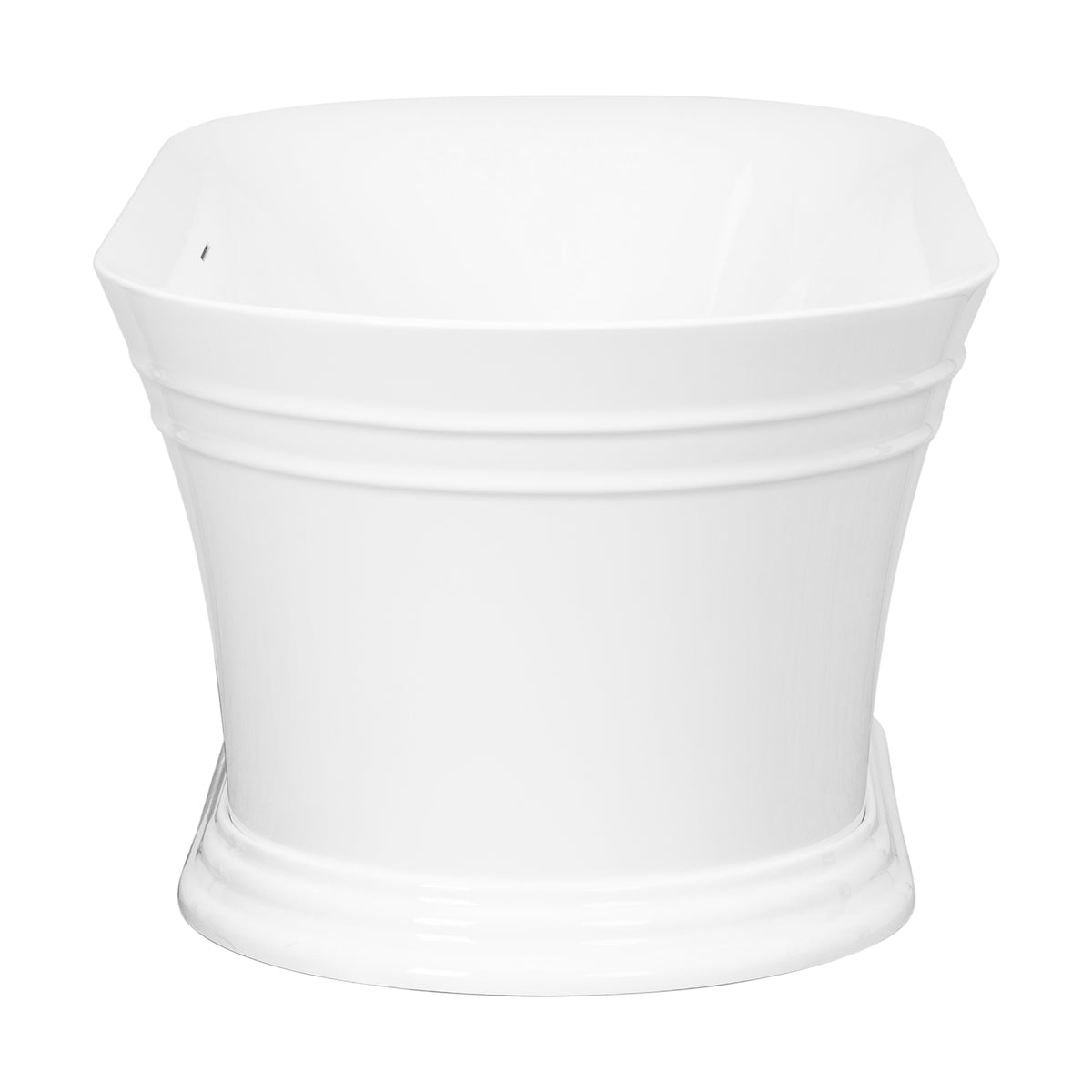 Theodore 150cm Freestanding Acrylic Bath with Overflow & Waste, Gloss White