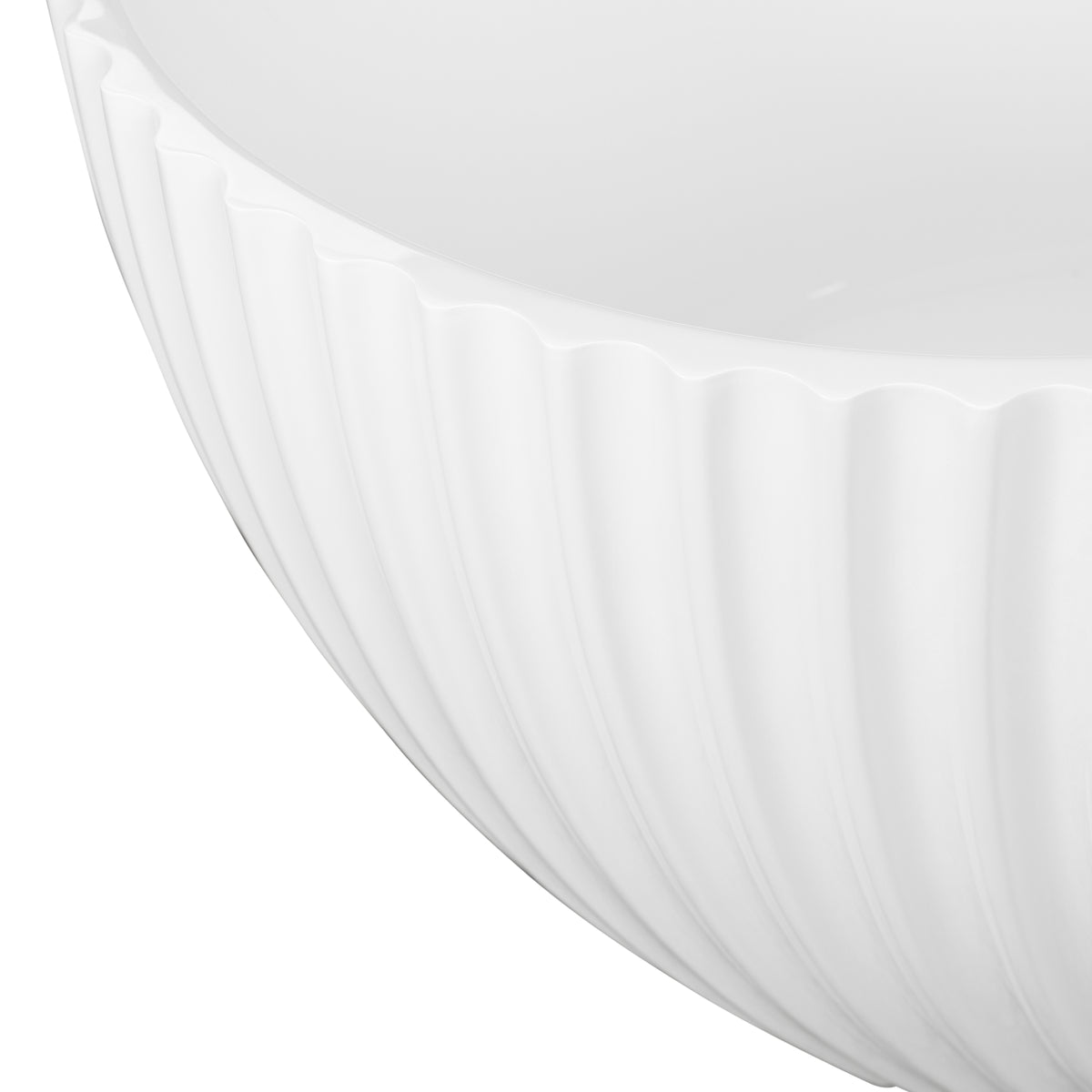 Zefir 170cm Freestanding Acrylic Bath with Overflow & Waste, Gloss White
