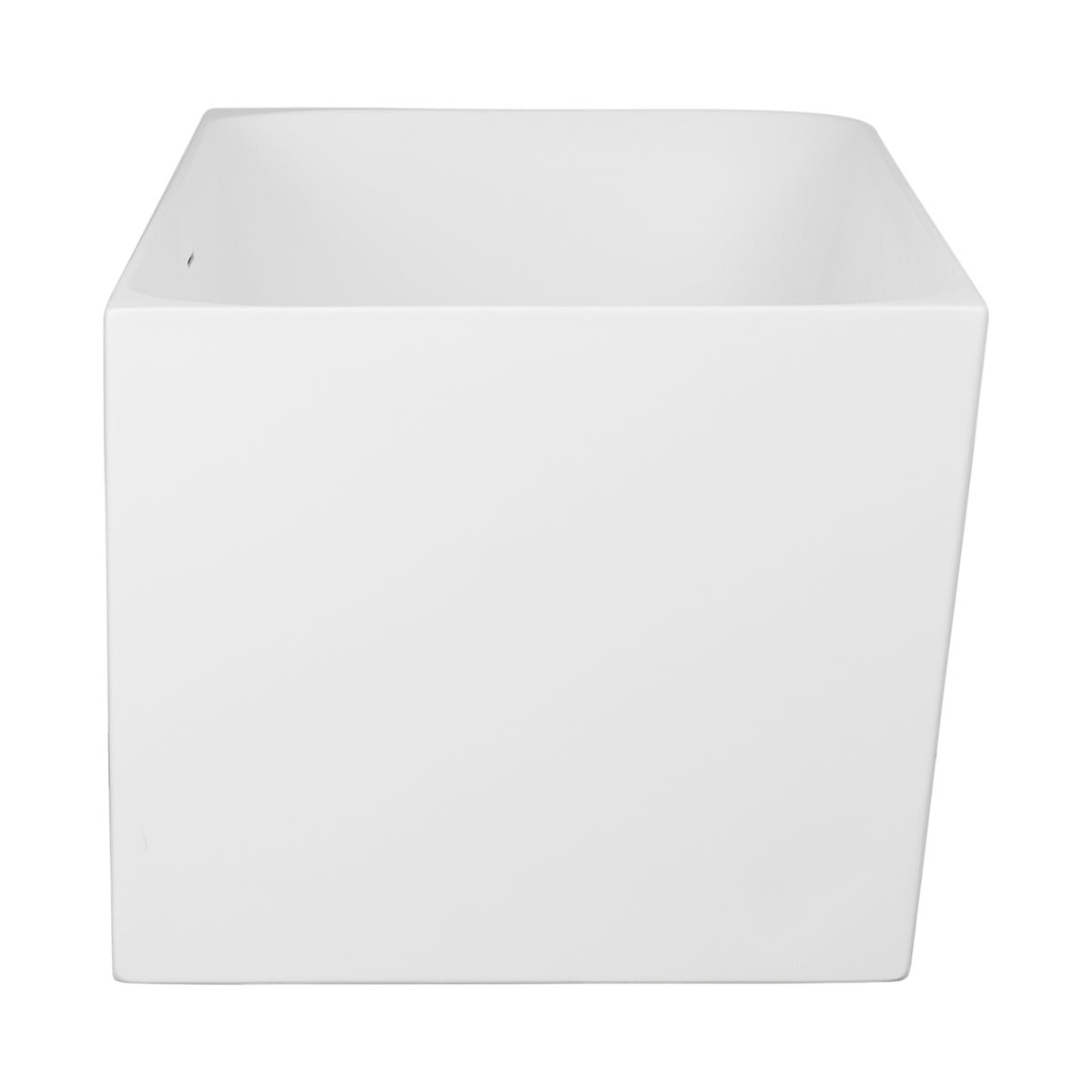 Spacious 170cm Freestanding Acrylic Bath with Overflow & Waste, Matte White