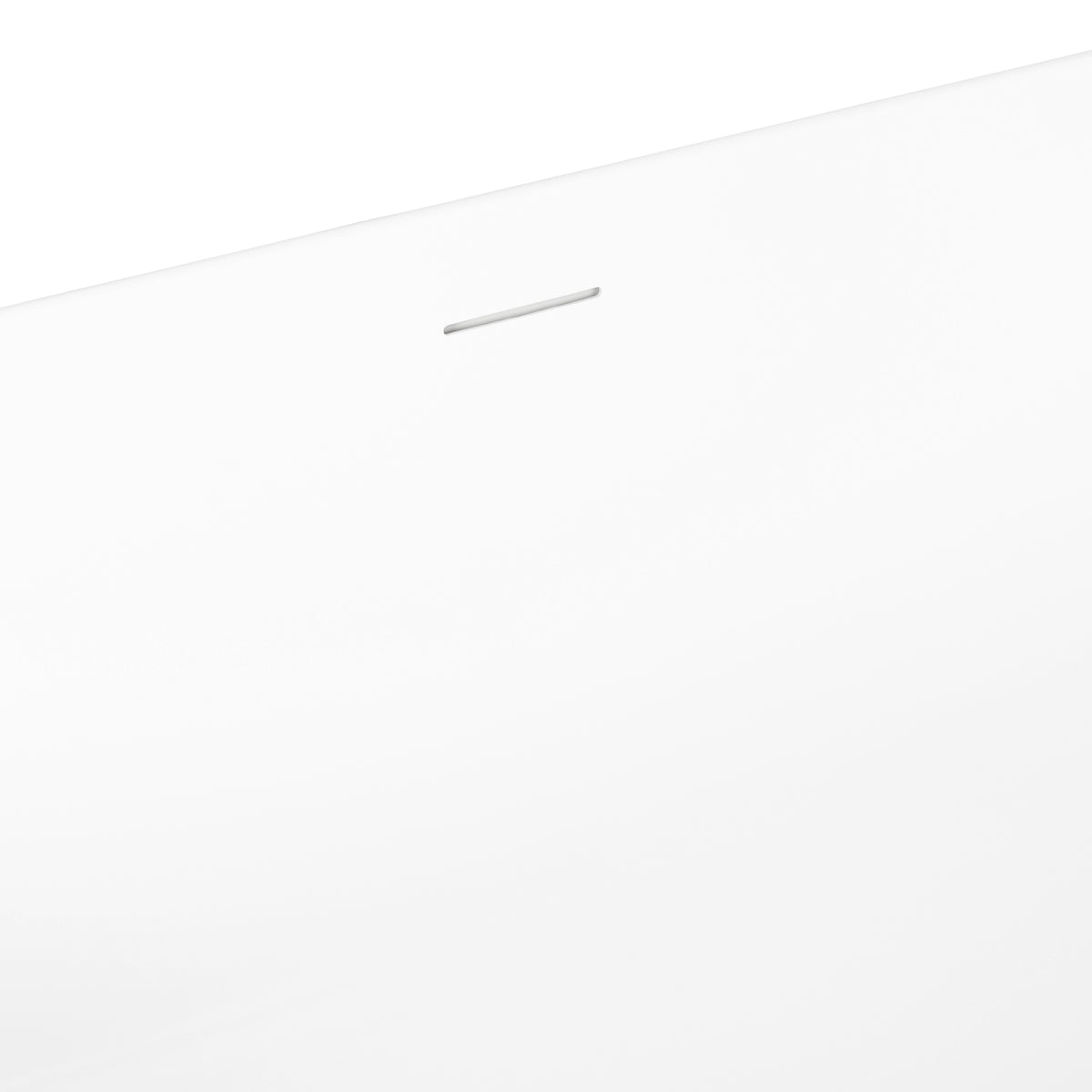 Spacious 170cm Freestanding Acrylic Bath with Overflow & Waste, Matte White